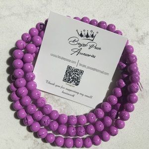 Iris Purple Opaque Beads